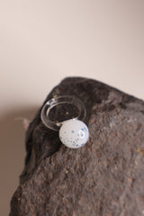 blue glass ball ring Laia Casademont