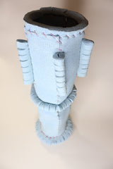 Margarida Lopes Pereira blue sponge sculptural vase