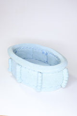 Light blue sponge sculpture vase