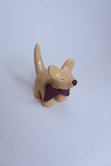 Bow dog sculpture Wolkje