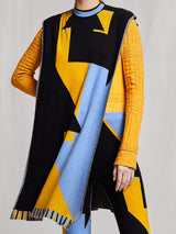 Knitwear Jacquard Poncho