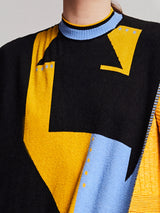 Knitwear Jacquard Poncho