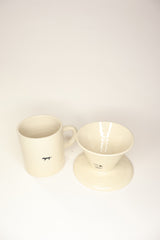 Ceramic coffee dripper mug set soil