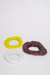 Bubbly glass mirrors