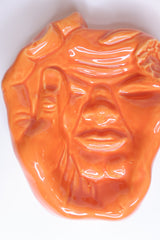 Orange face dish mazagran