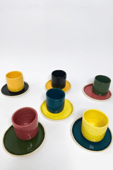 MULTI-COLOURED ESPRESSO CUPS