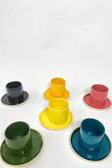 MULTI-COLOURED ESPRESSO CUPS
