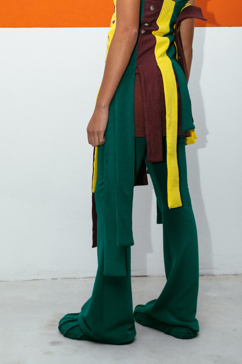 Green Elastic Leggings
