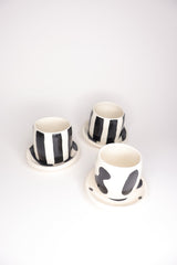 Black and white cups Toca