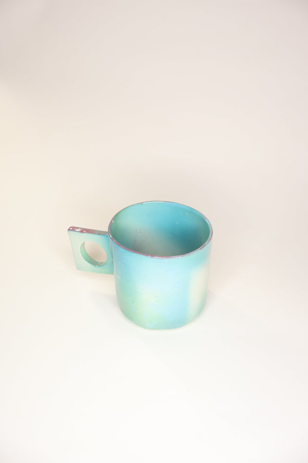 Te.pe blue and purple ceramic mug 