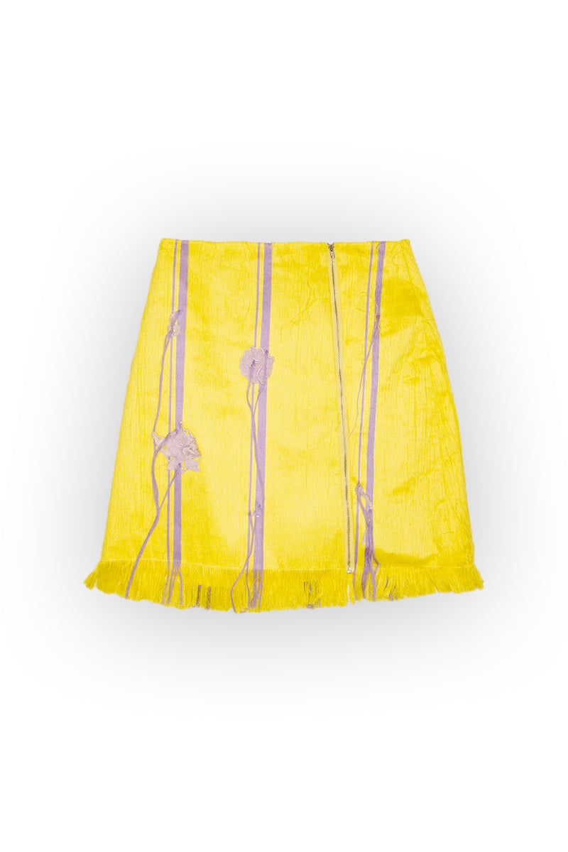 textured_fabric_yellow_miniskirt_kintustudio