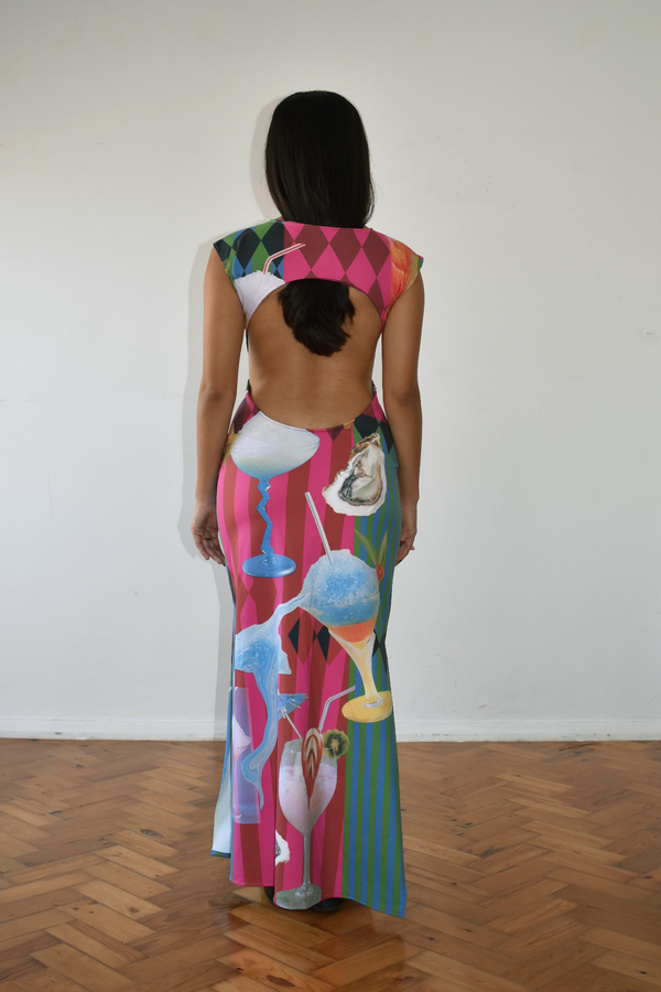 cocktails dress back Madalena Veloso