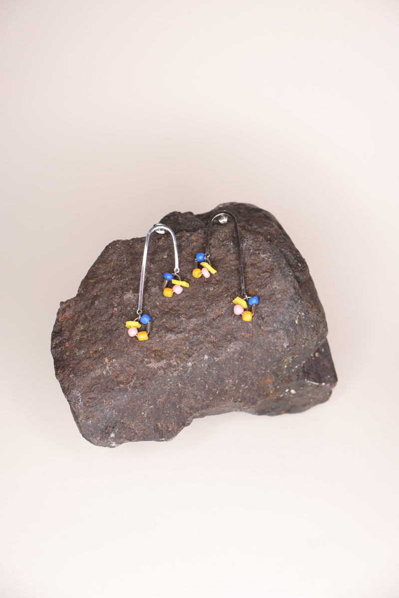 Color bead drop earrings Hello Eleonor