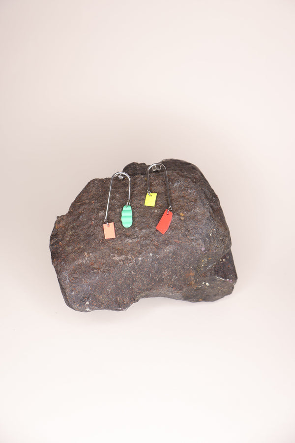 Color square drop earrings Hello Eleonor