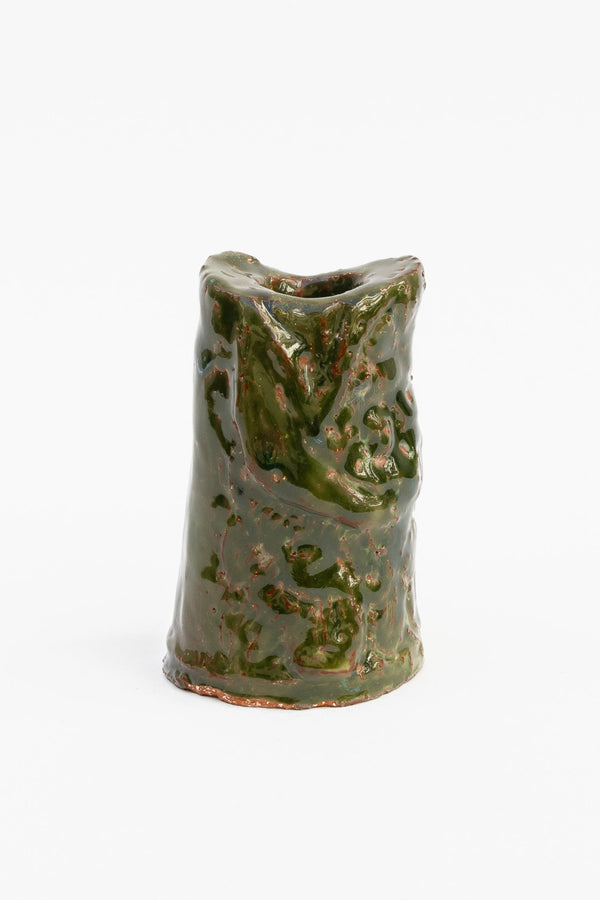 Green Fish head candle holder Felipa Almeida