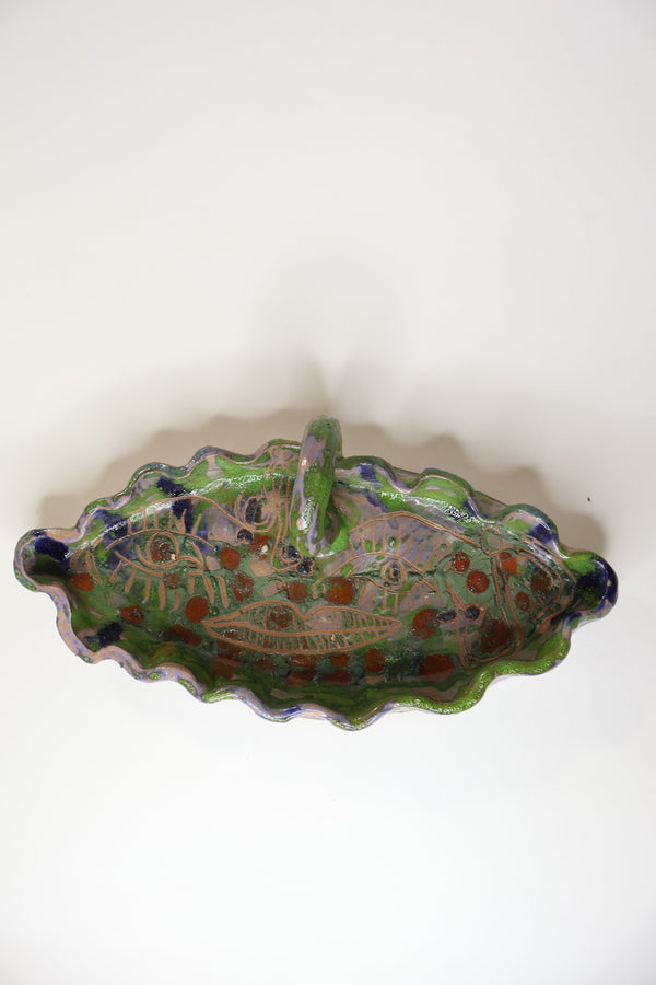 Green ceramic statement piece elizabeth prentis