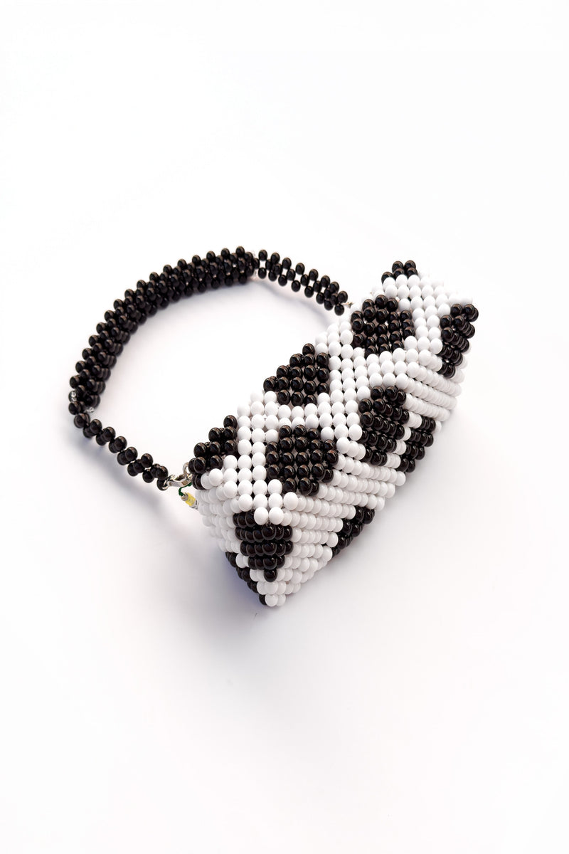 kintu_b&w_beaded_bag