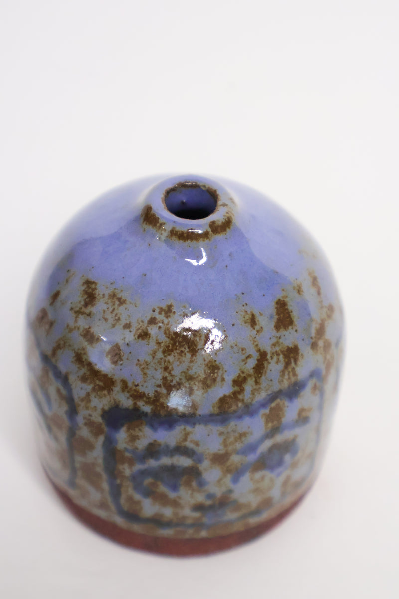 Mini Blue Faces Vase