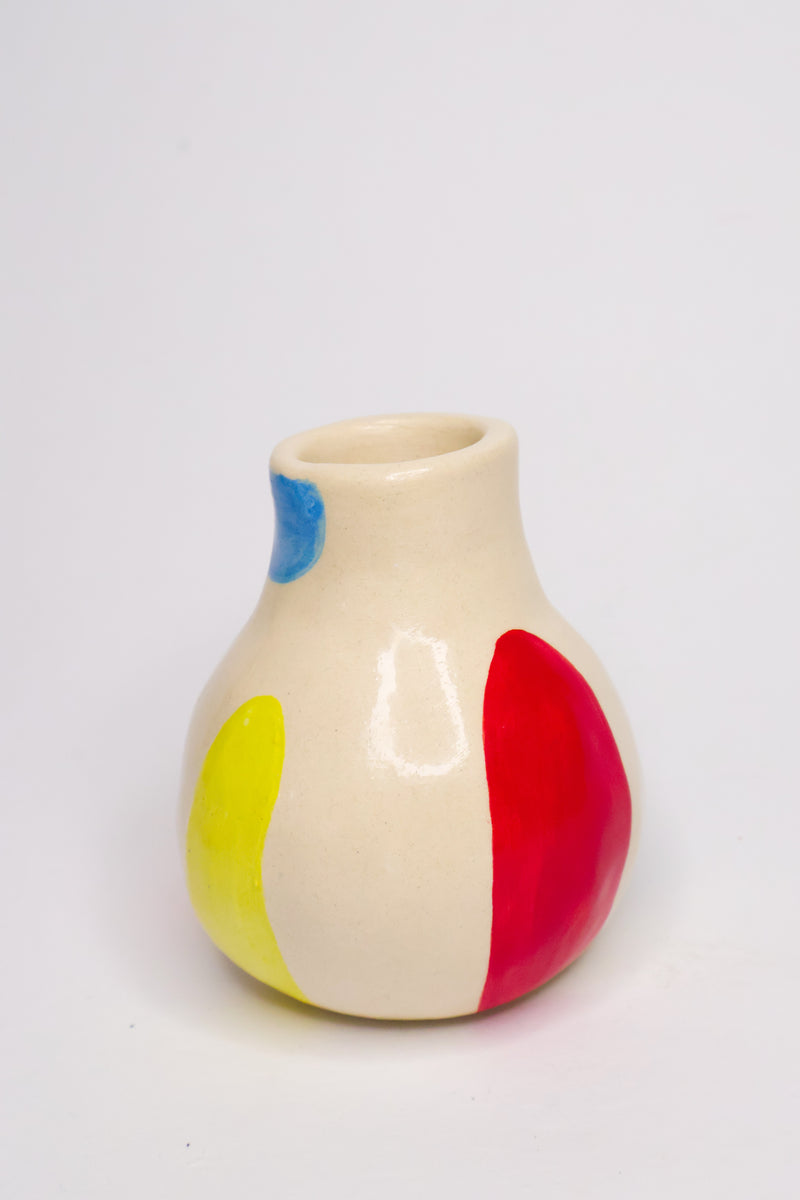Colorful small bubble vase