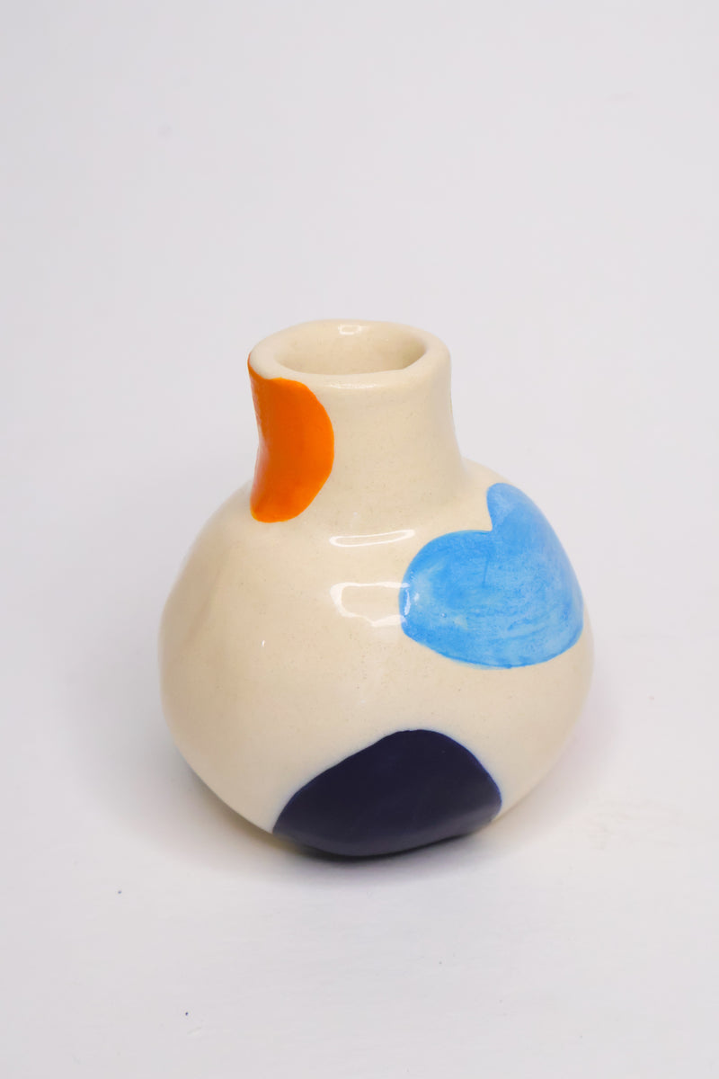 Colorful small bubble vase