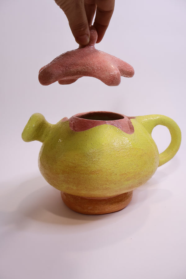 Vibrant Ceramic Tea Jar