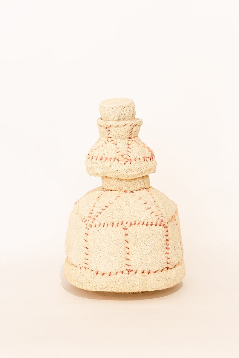 Sponge Jar Sculpture With Lid