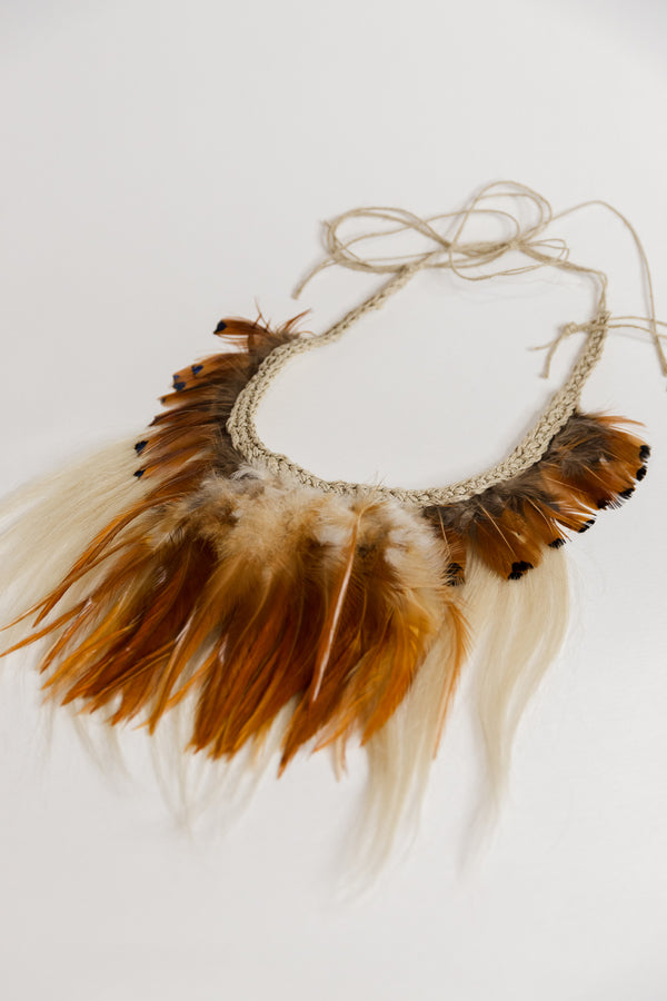 Orange Indian necklace