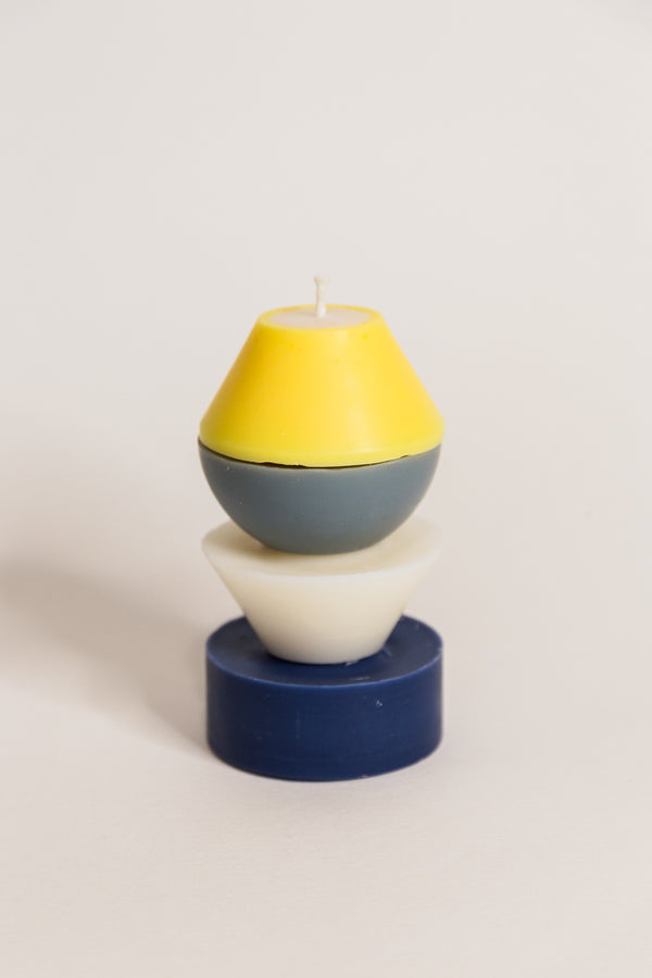 Mobile candle yellow/blue