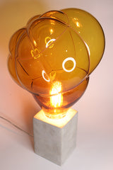 Orange glass bubble lamp Eveliina Tahvanainen