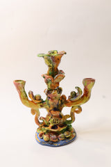 colorful sculptural candleholder / Candelabra