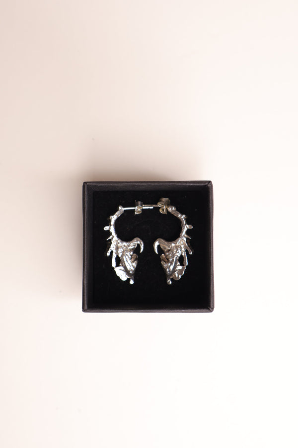 Silver detailed earings Liisa-Chrislin Saleh