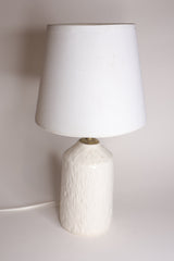 White ceramic lamp off Joana Simão