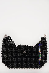 Black Beaded Purse