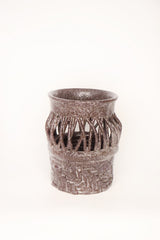 Brown Basket Vase