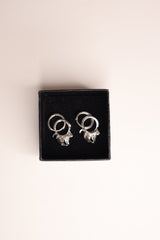 silver dagger dorp earrings box Liisa-Chrislin Saleh