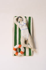 Lounging Woman Candle Holder