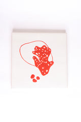 Ceramic Tiles with Red Illustrations