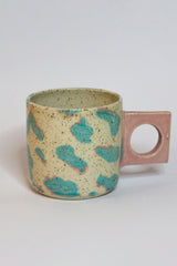 Animal print ceramic mug