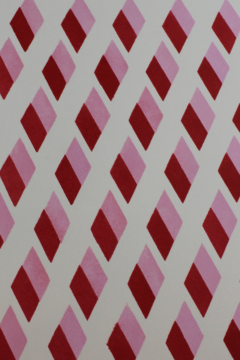 Pattern design in red and pink